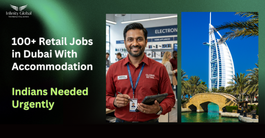 retail jobs abroad with accommodation
